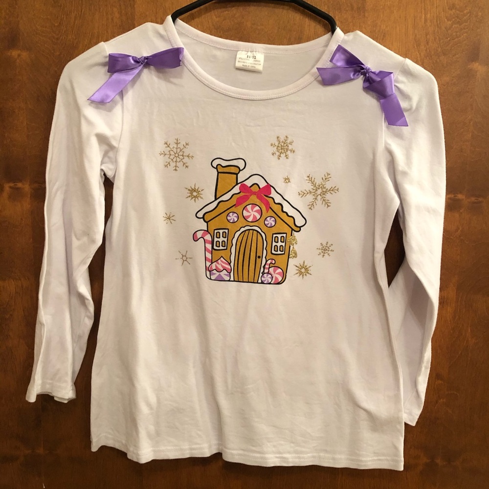 Girls Holiday long sleeve tee